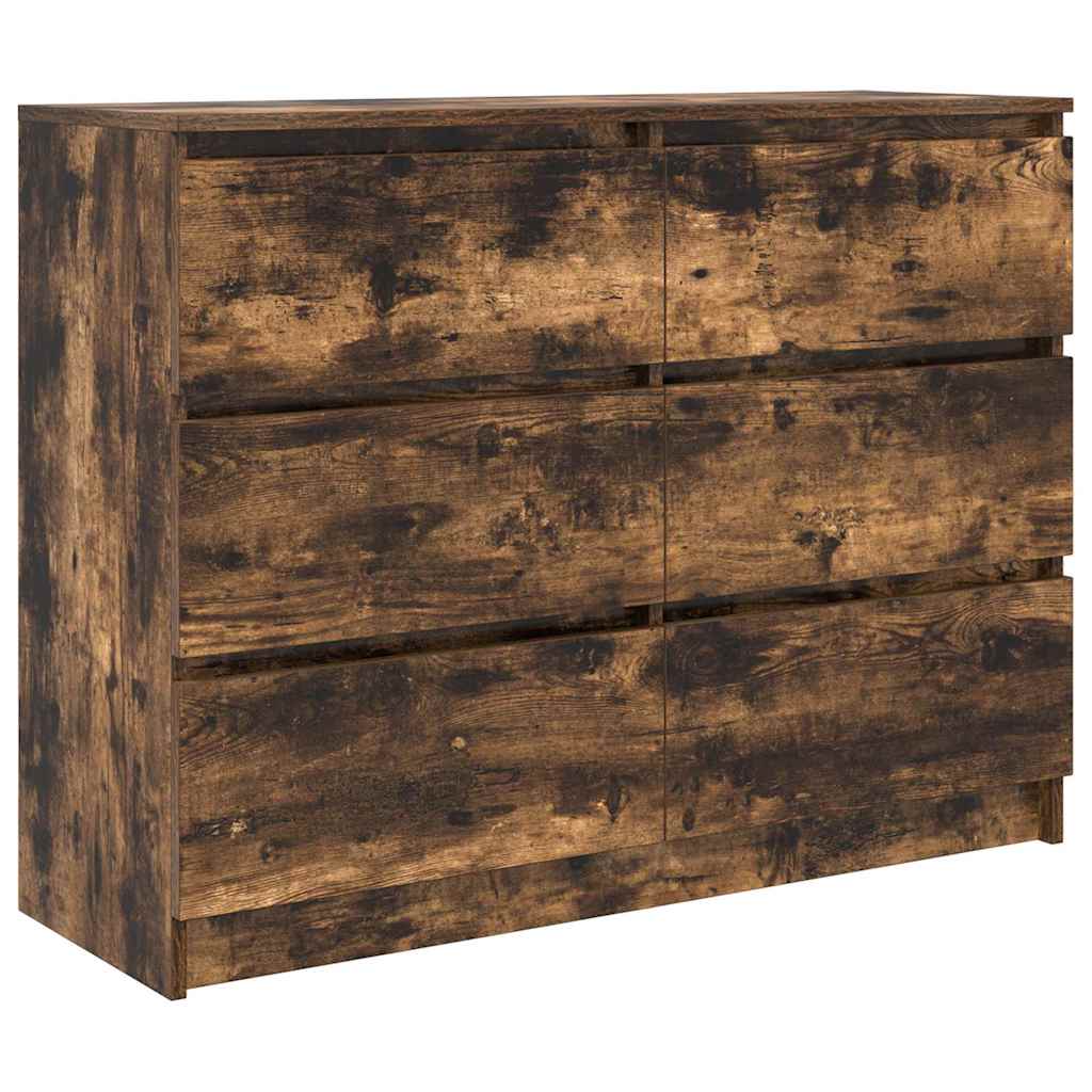 Sideboard Räuchereiche 100x35x76 cm Holzwerkstoff