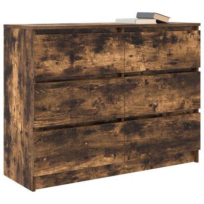 Sideboard Räuchereiche 100x35x76 cm Holzwerkstoff