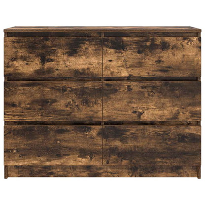 Sideboard Räuchereiche 100x35x76 cm Holzwerkstoff