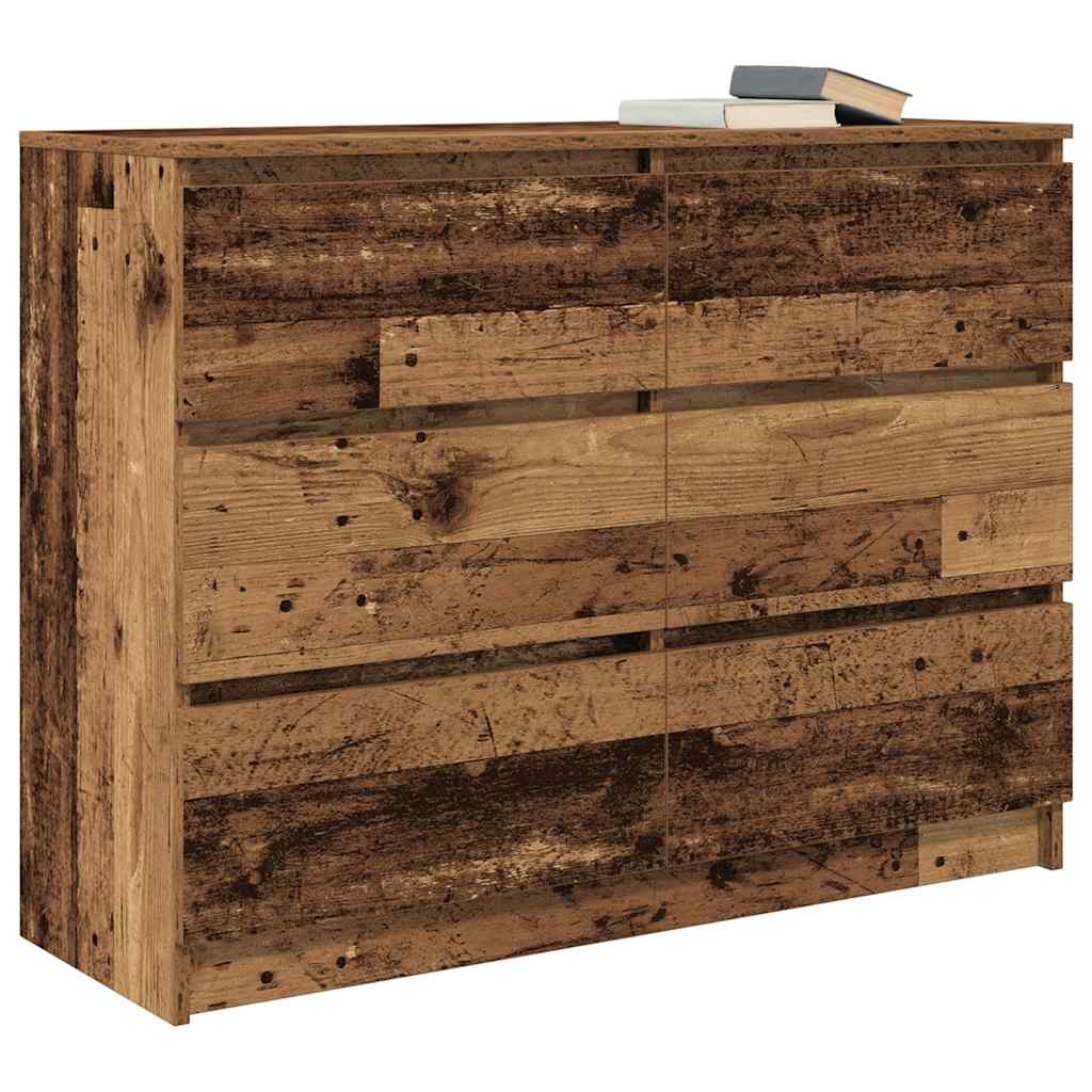 Sideboard Altholz-Optik 100x35x76 cm Holzwerkstoff
