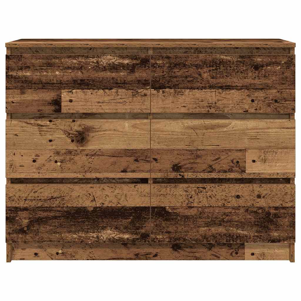 Sideboard Altholz-Optik 100x35x76 cm Holzwerkstoff