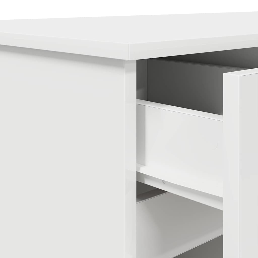 Schreibtisch Weiß Holzwerkstoff 140 x 49 x 76 cm