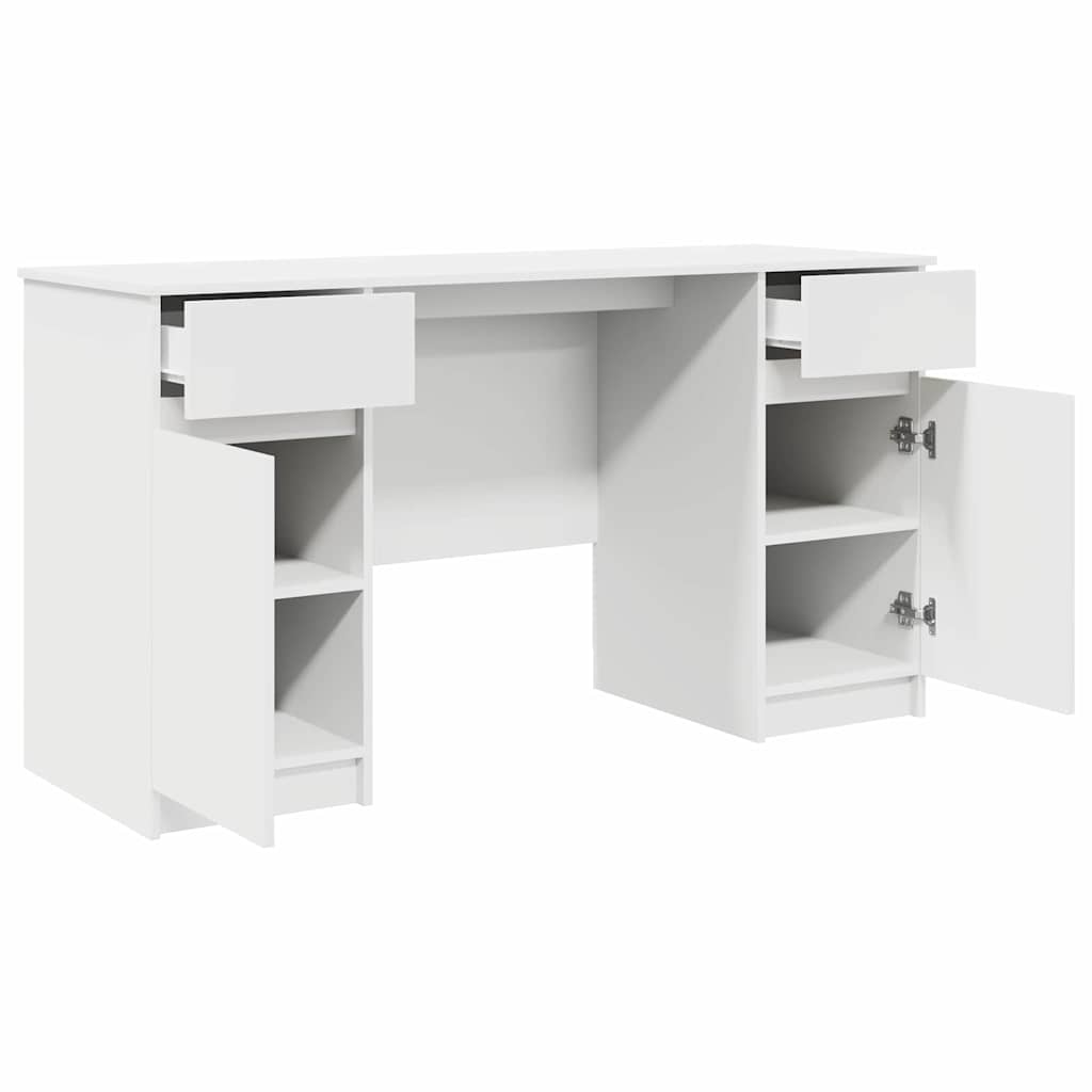 Schreibtisch Weiß Holzwerkstoff 140 x 49 x 76 cm