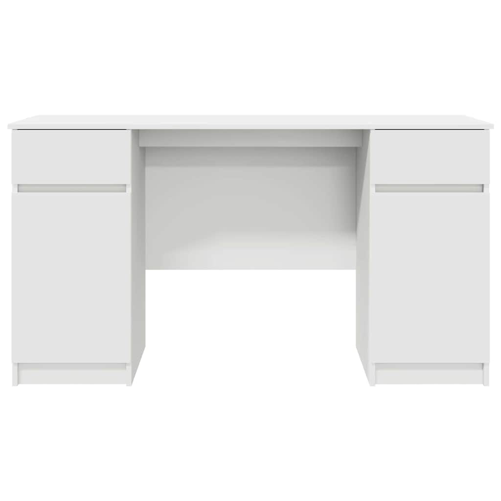 Schreibtisch Weiß Holzwerkstoff 140 x 49 x 76 cm