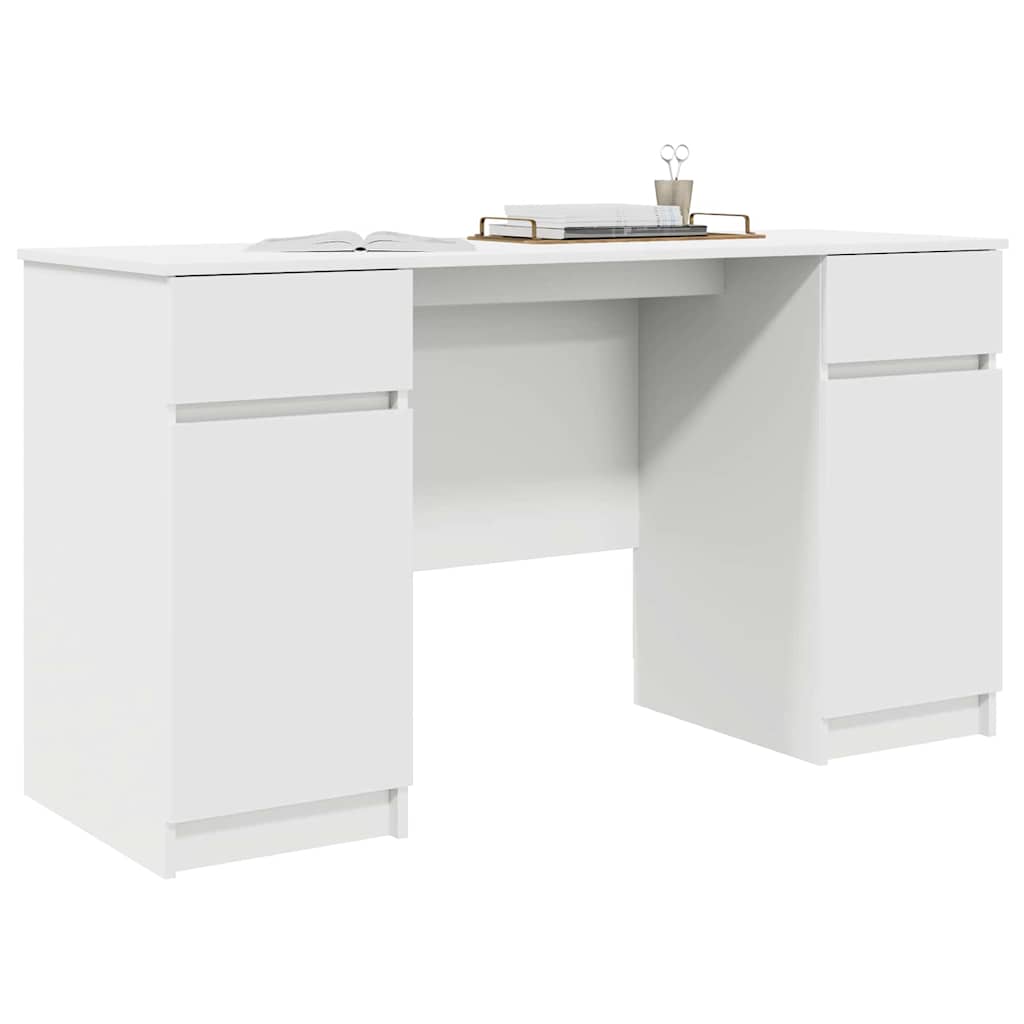 Schreibtisch Weiß Holzwerkstoff 140 x 49 x 76 cm