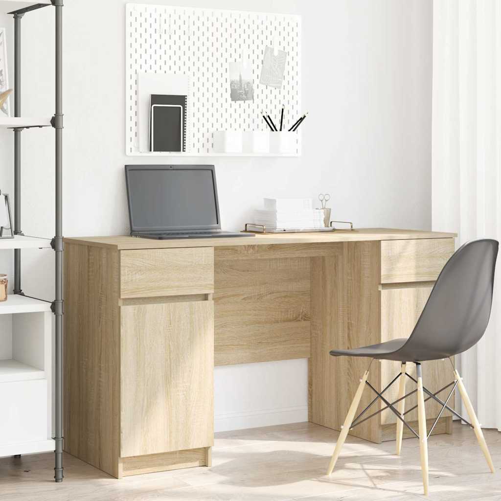 Schreibtisch Sonoma-Eiche Holzwerkstoff 140 x 49 x 76 cm