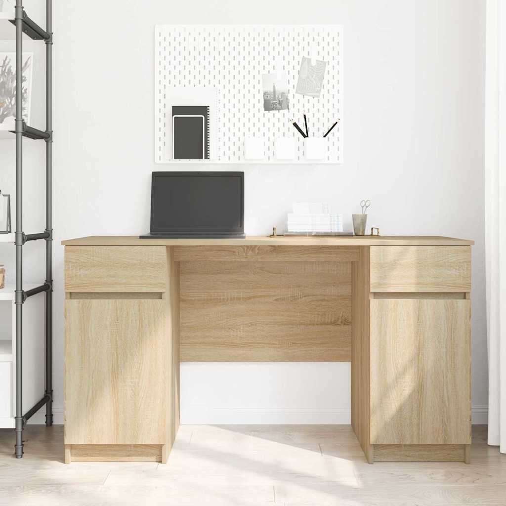 Schreibtisch Sonoma-Eiche 140 x 49 x 76 cm Holzwerkstoff