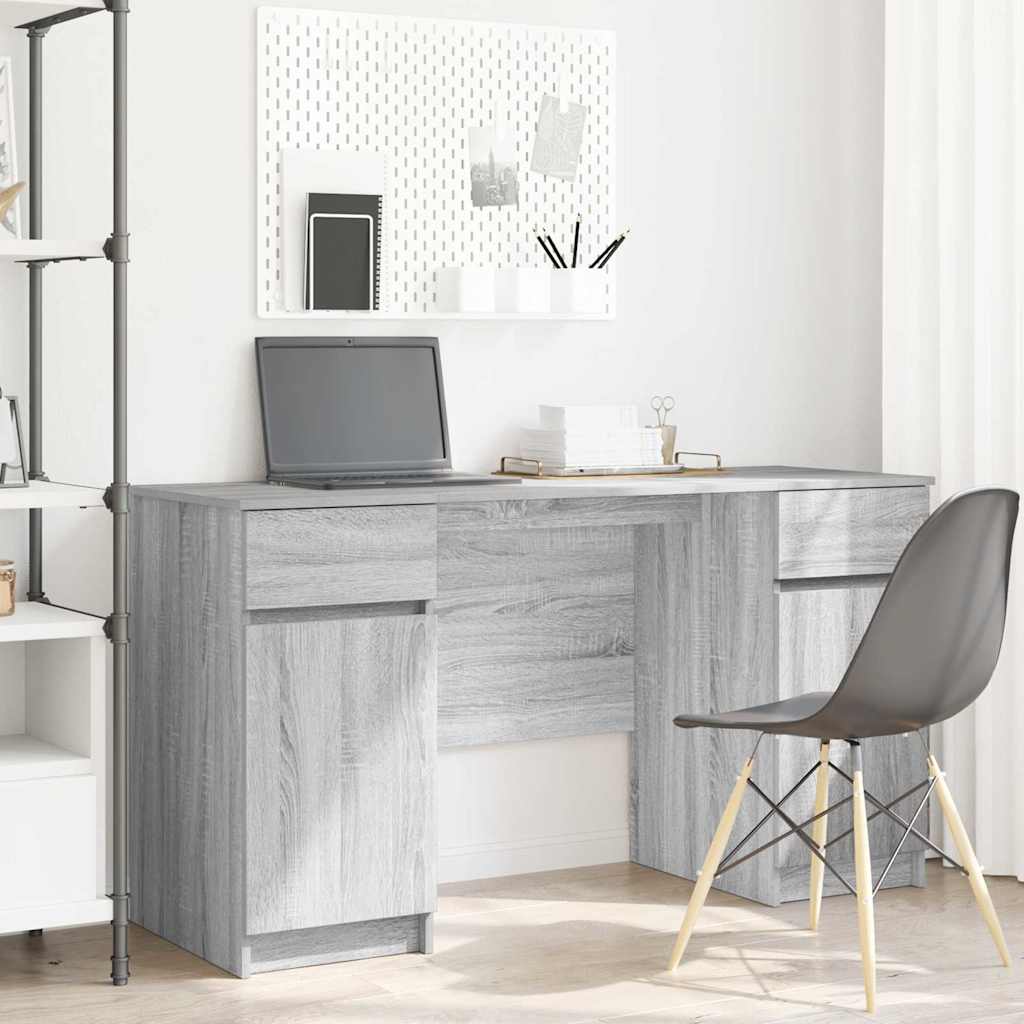 Schreibtisch Grau Sonoma Holzwerkstoff 140 x 49 x 76 cm