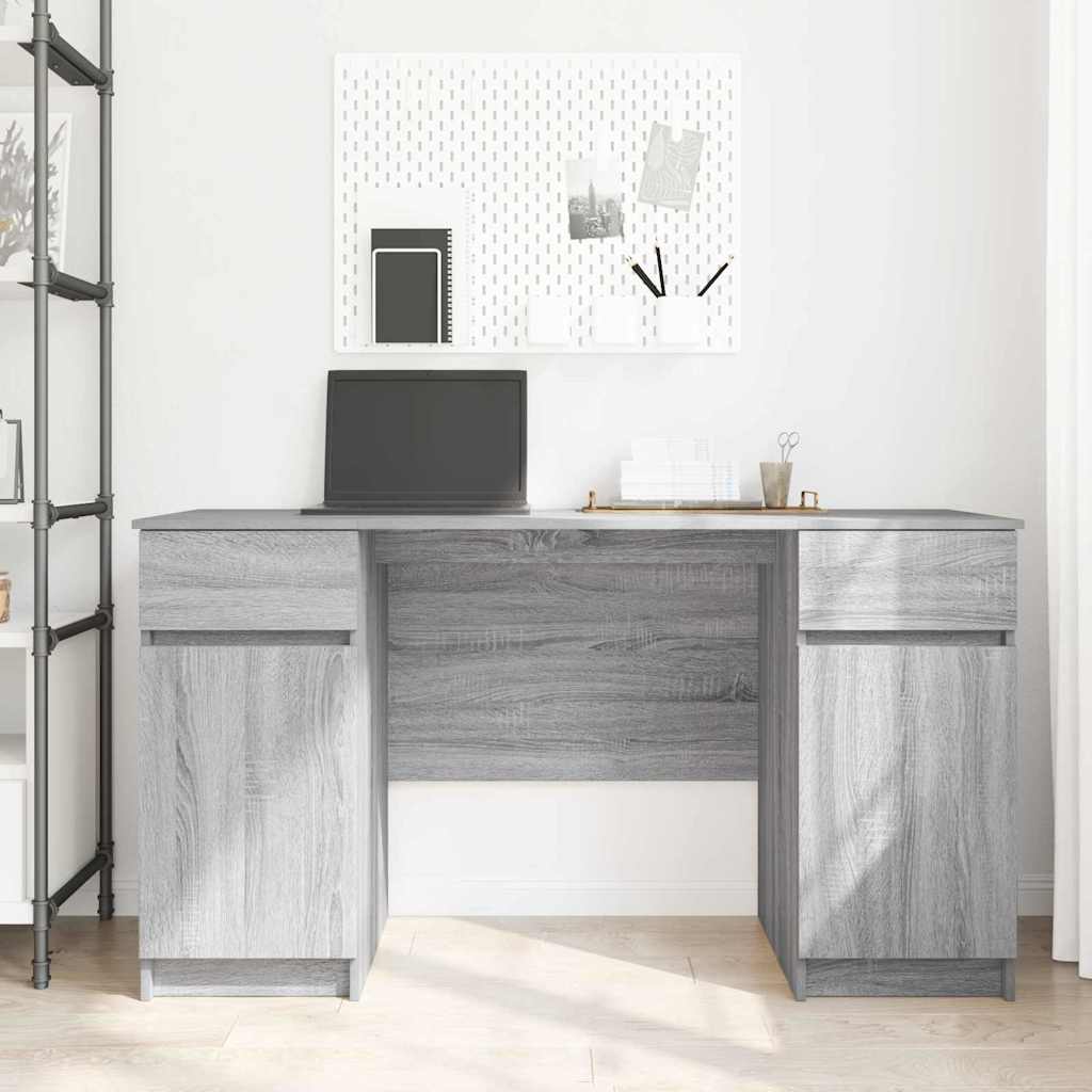 Schreibtisch Grau Sonoma Holzwerkstoff 140 x 49 x 76 cm