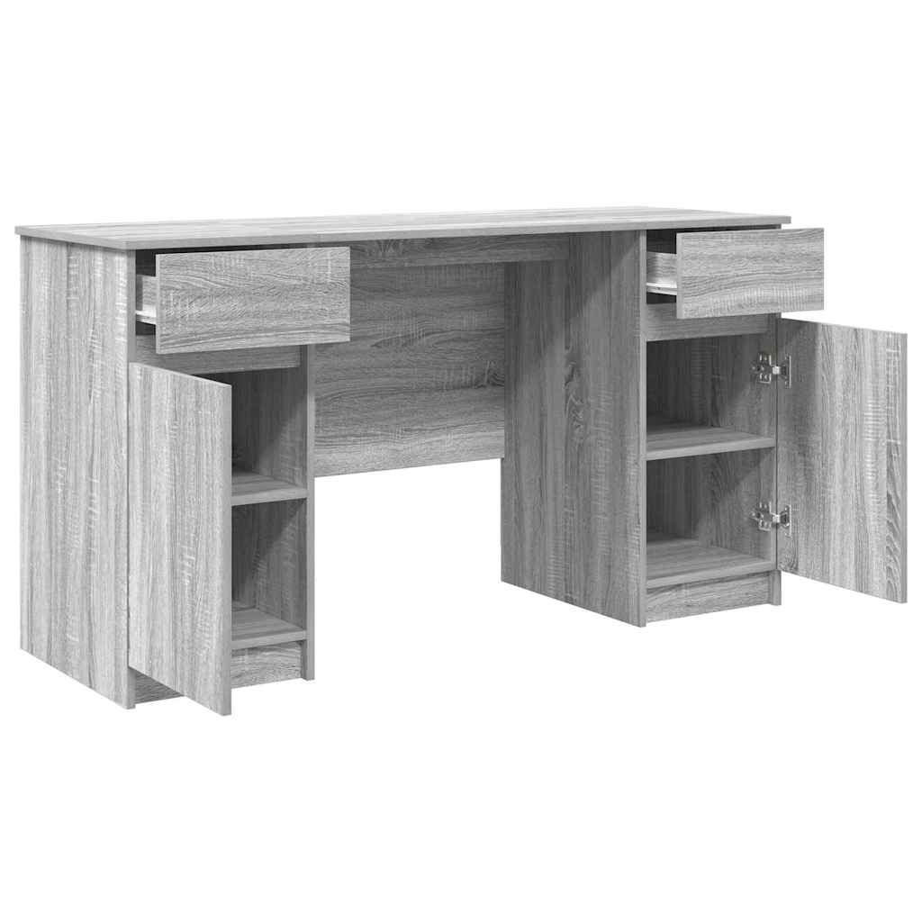 Schreibtisch Grau Sonoma Holzwerkstoff 140 x 49 x 76 cm