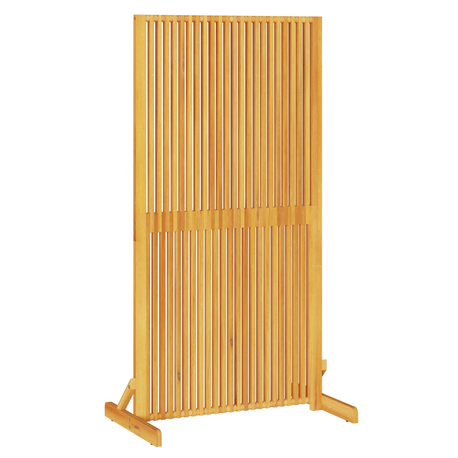 Sichtschutz Braun 79,5 x 50 x 150 cm Massivholz Akazie