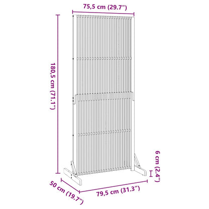 Sichtschutz Innen/Außen 180,5 cm Massivholz Akazie