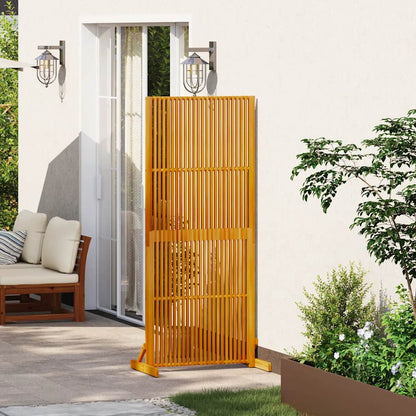 Sichtschutz Innen/Außen 180,5 cm Massivholz Akazie