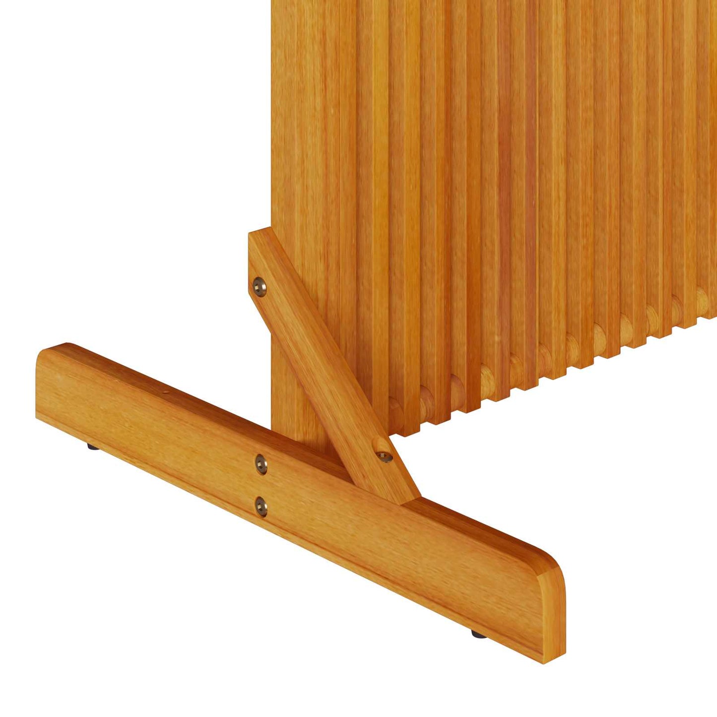 Sichtschutz Braun 79,5 x 50 x 200 cm Massivholz Akazie