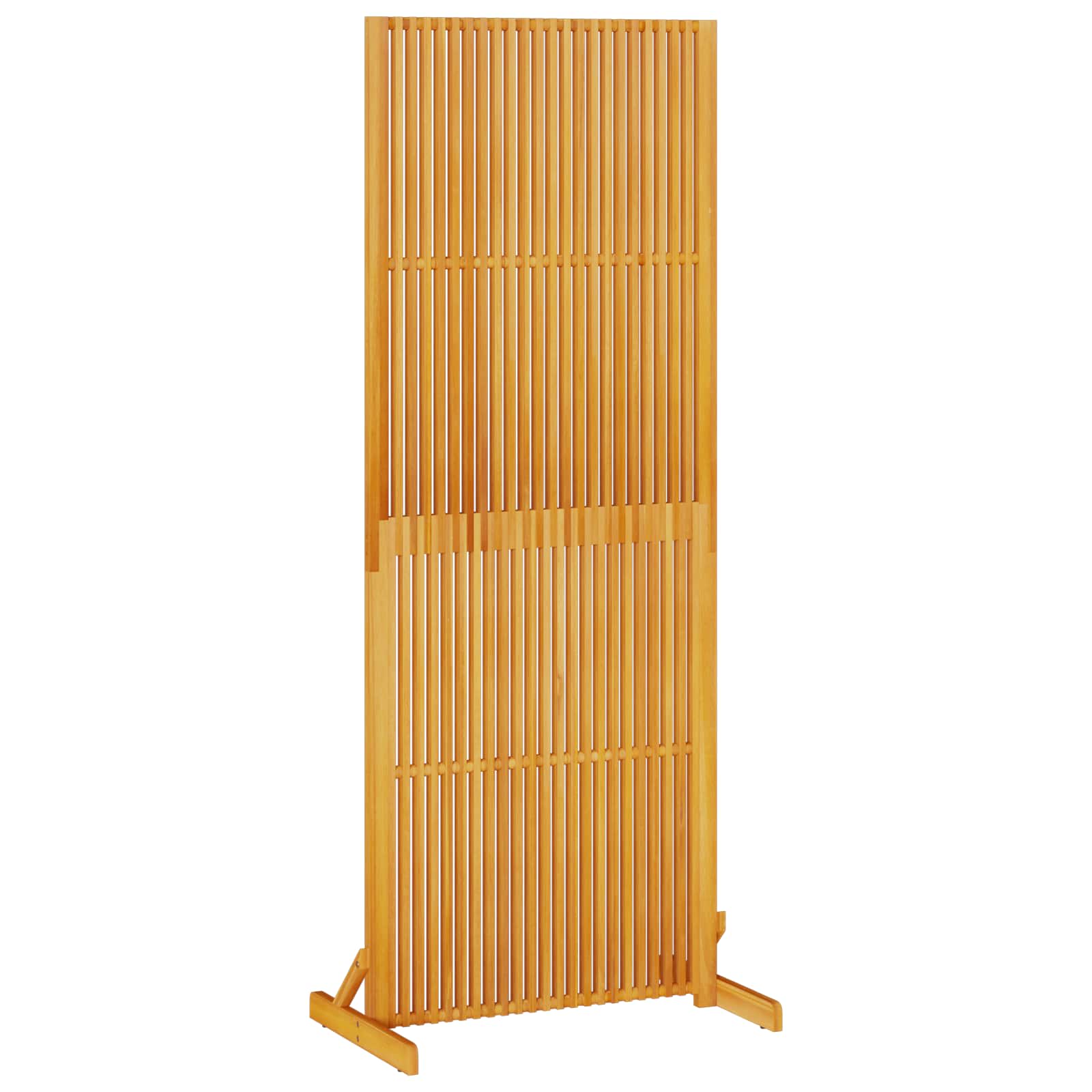 Sichtschutz Braun 79,5 x 50 x 200 cm Massivholz Akazie