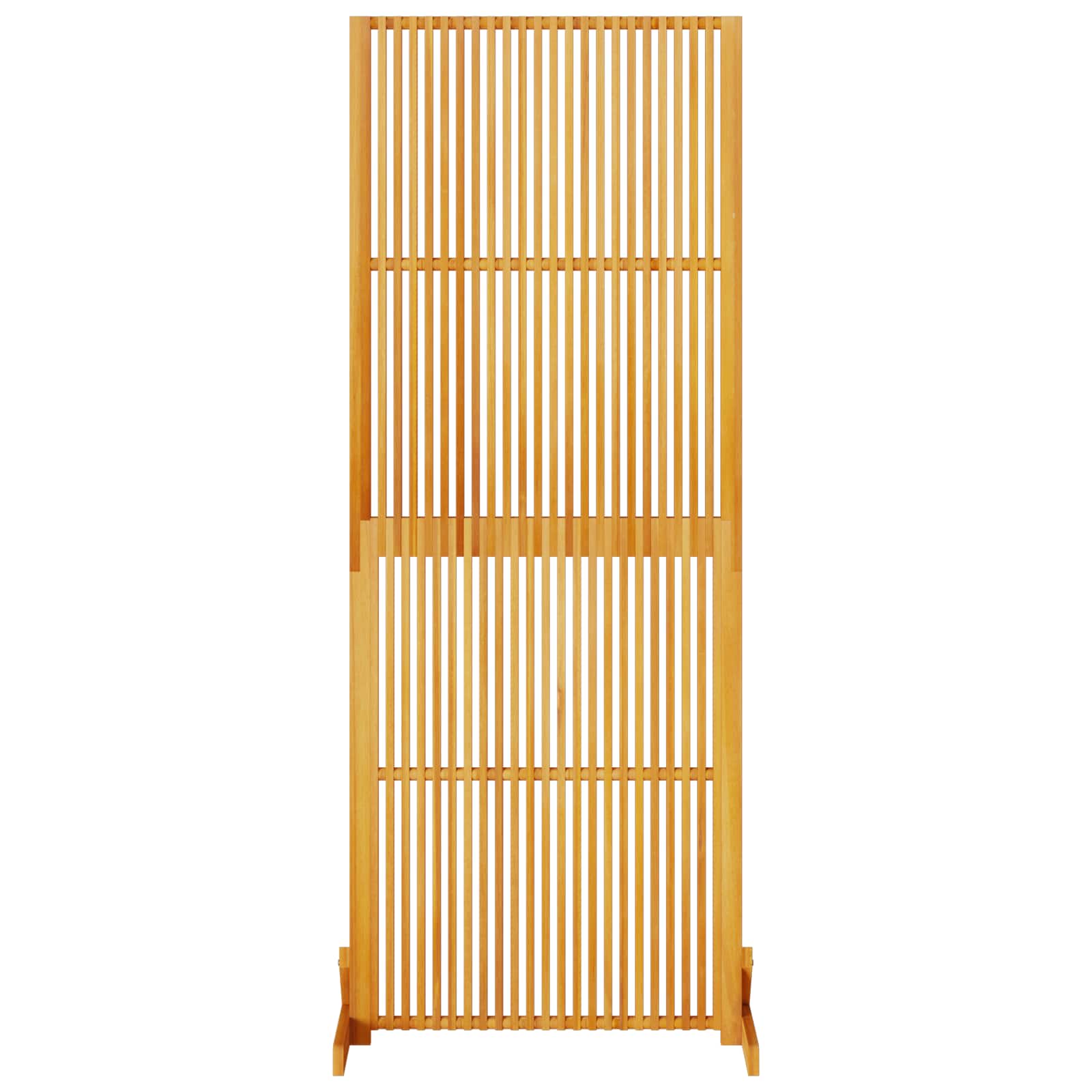 Sichtschutz Braun 79,5 x 50 x 200 cm Massivholz Akazie