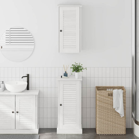 Badezimmermöbel Set mit Regal 2 pcs Antik Weiß 37 x 34 x 80 cm