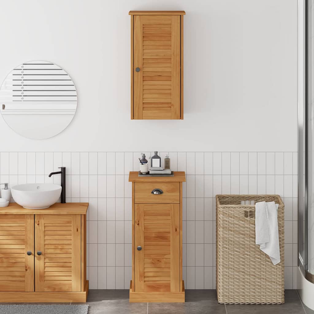 Badezimmerschrank VIGO 2 stk. Braun und Honigbraun