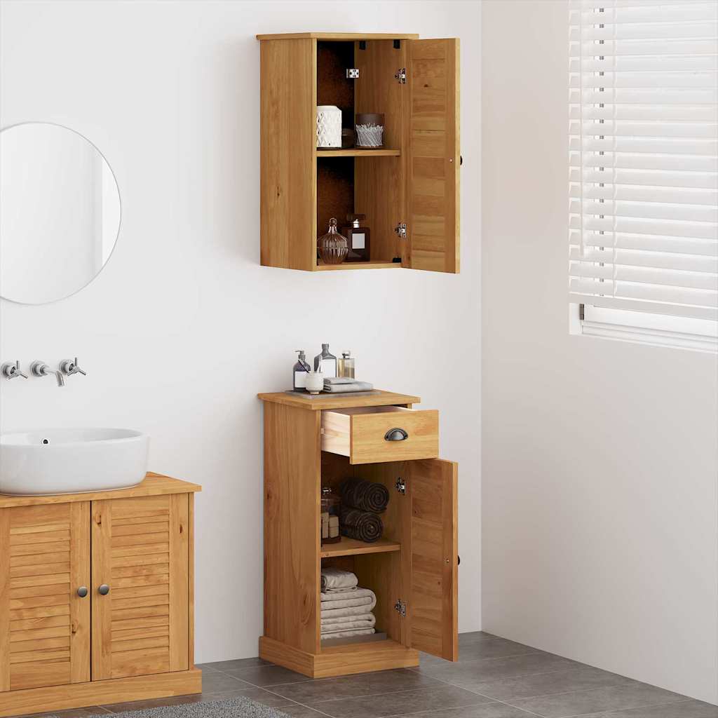Badezimmermöbel Set mit Regal VIGO 2 pcs Braun und Honigbraun