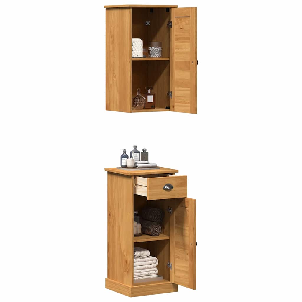 Badezimmerschrank VIGO 2 stk. Braun und Honigbraun