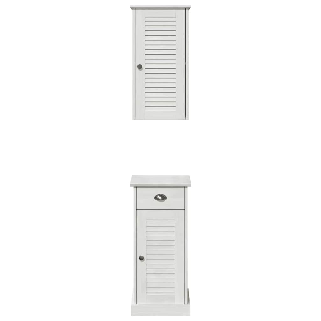 Badezimmerschrank VIGO 2 pcs Weiß und Antikweiß 37 x 34 x 80 cm