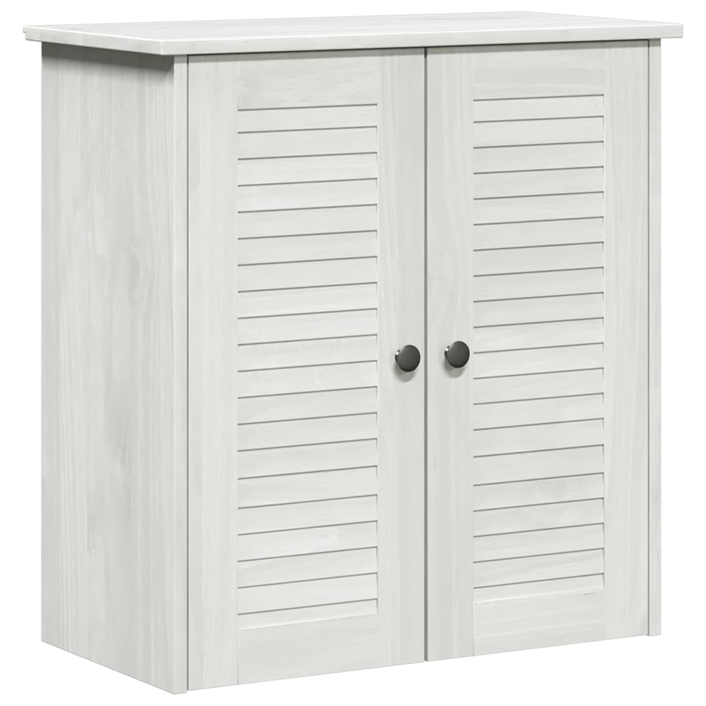 Badezimmermöbel-Set 2 stk. Weiß und Antikweiß 67,5 x 34 x 80 cm