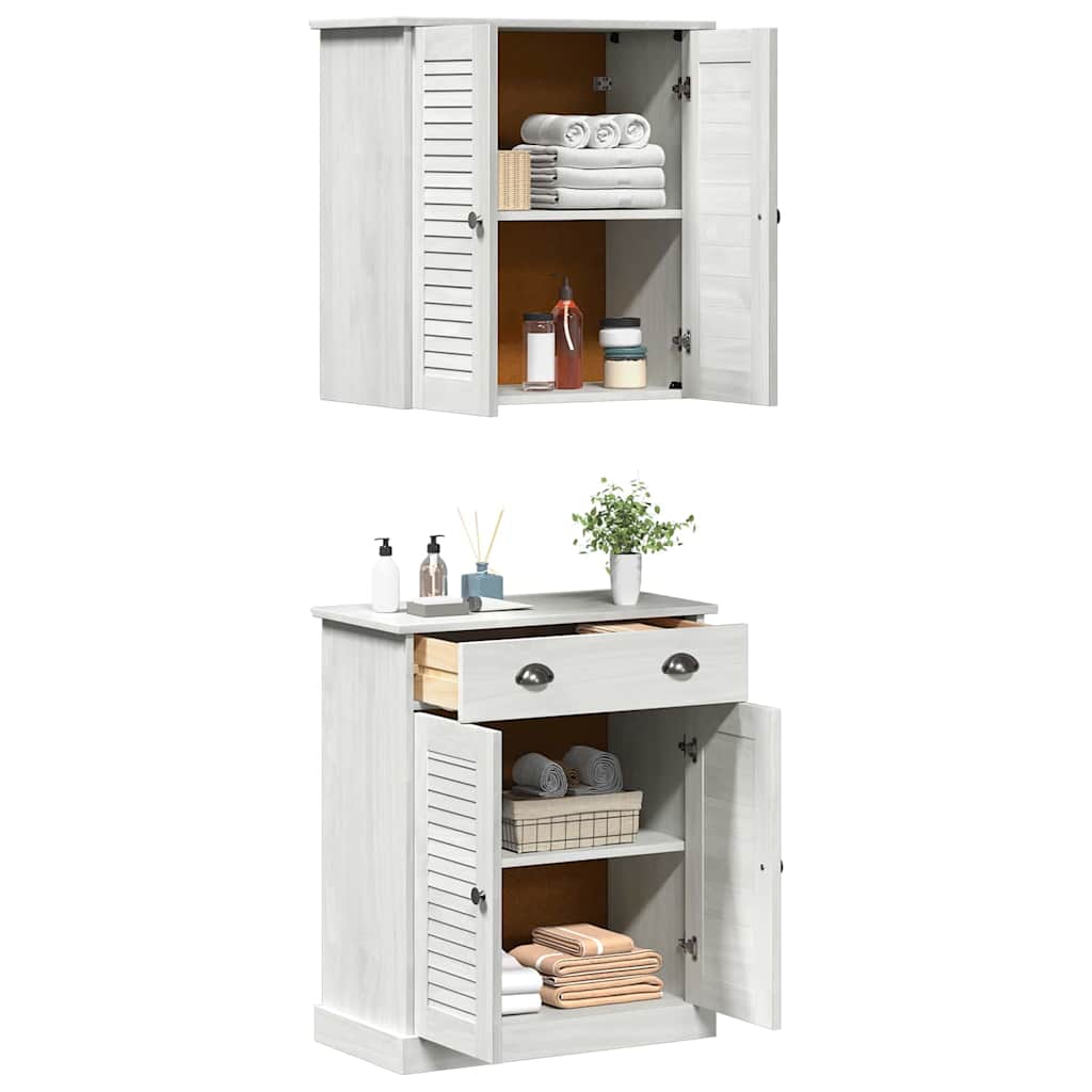 Badezimmermöbel Set mit Regal 2 pcs Braun 67,5 x 34 x 80 cm