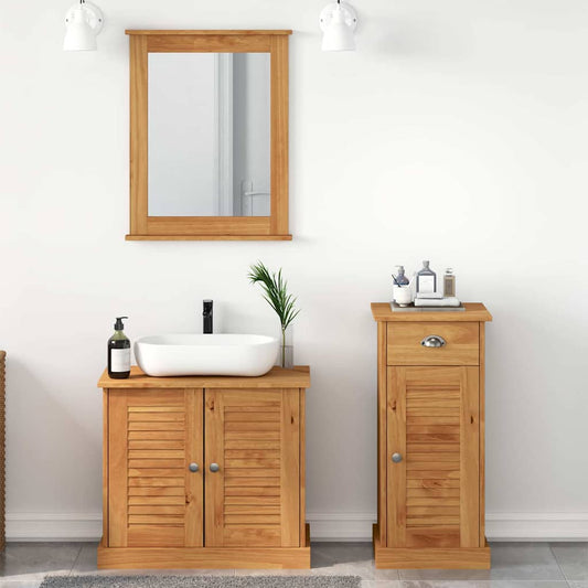 Badezimmermöbel-Set mit Regal VIGO 3 pcs Braun 37 x 34 x 80 cm