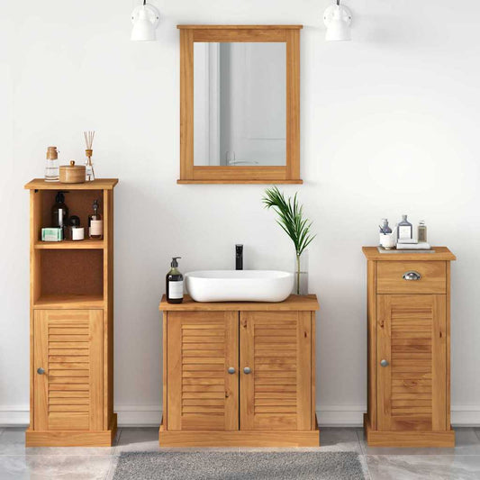 Badezimmermöbel Set mit Regal 4 pcs Honigbraun 37 x 34 x 110 cm