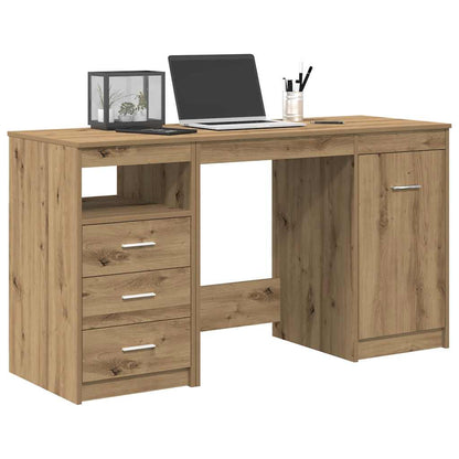 Schreibtisch mit Schrank Artisan Oak Engineered Wood