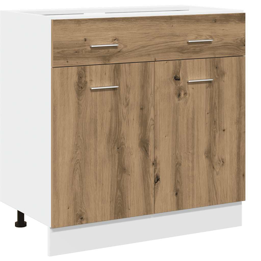 7-tlg. Küchenschrank-Set Lyon Artisan-Eiche Holzwerkstoff