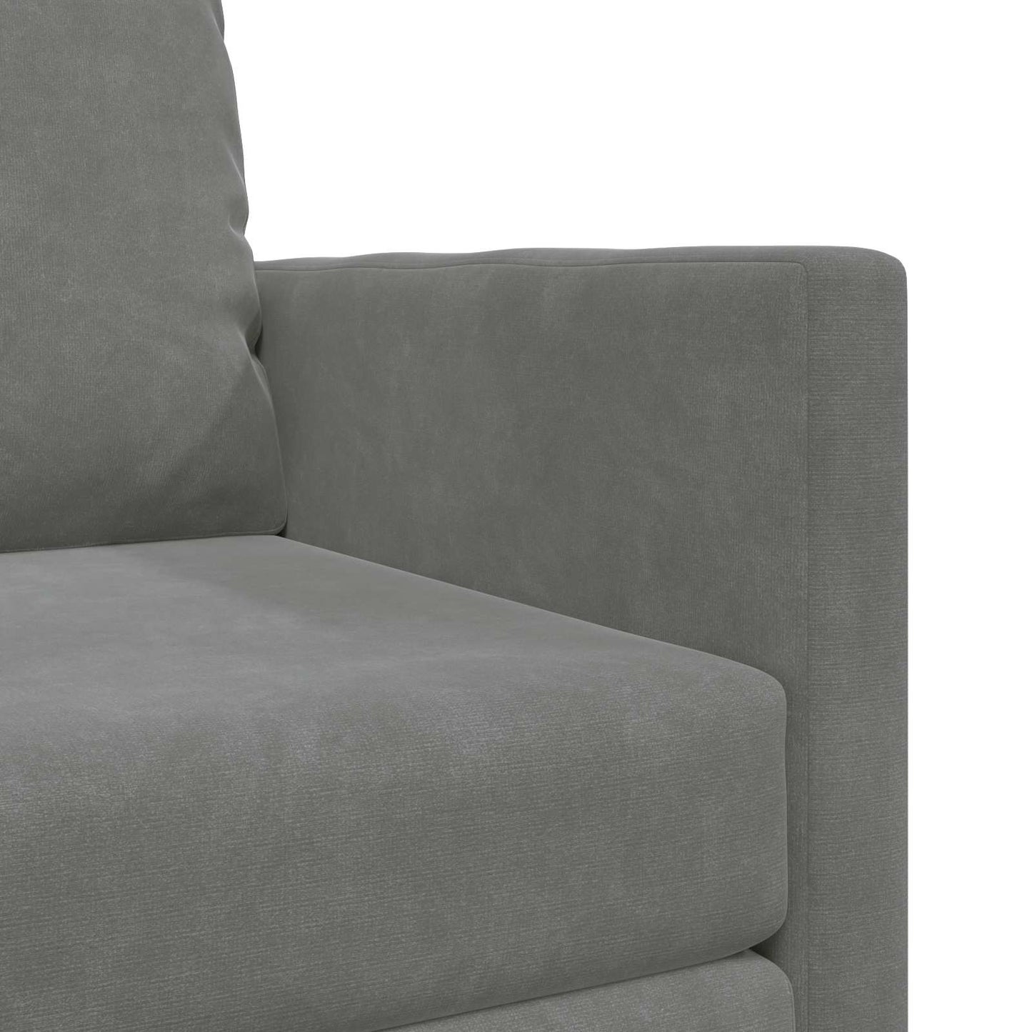 Schlafsofa Dunkelgrau 74 x 77 x 81 cm Samt