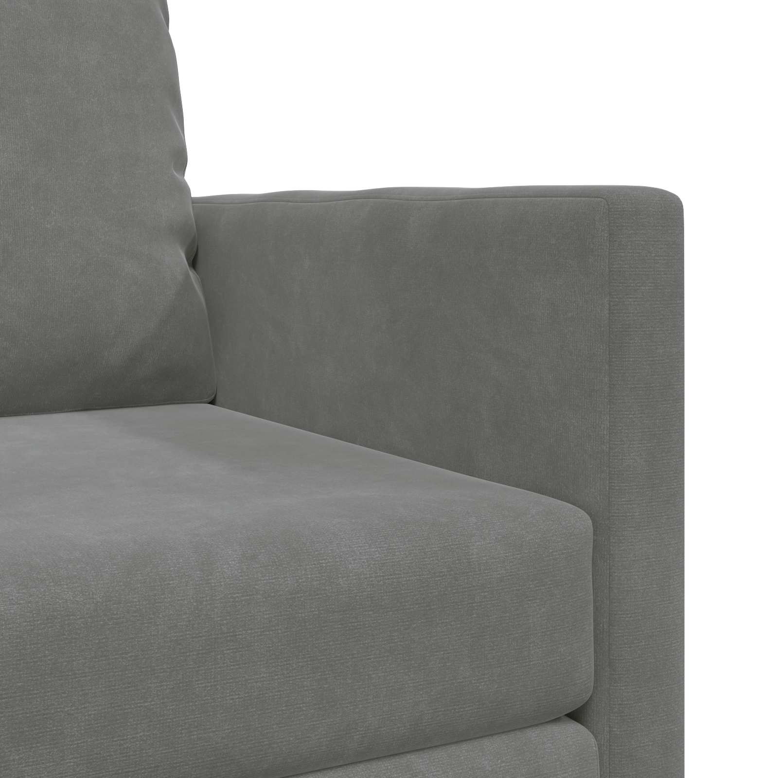Schlafsofa Dunkelgrau 74 x 77 x 81 cm Samt