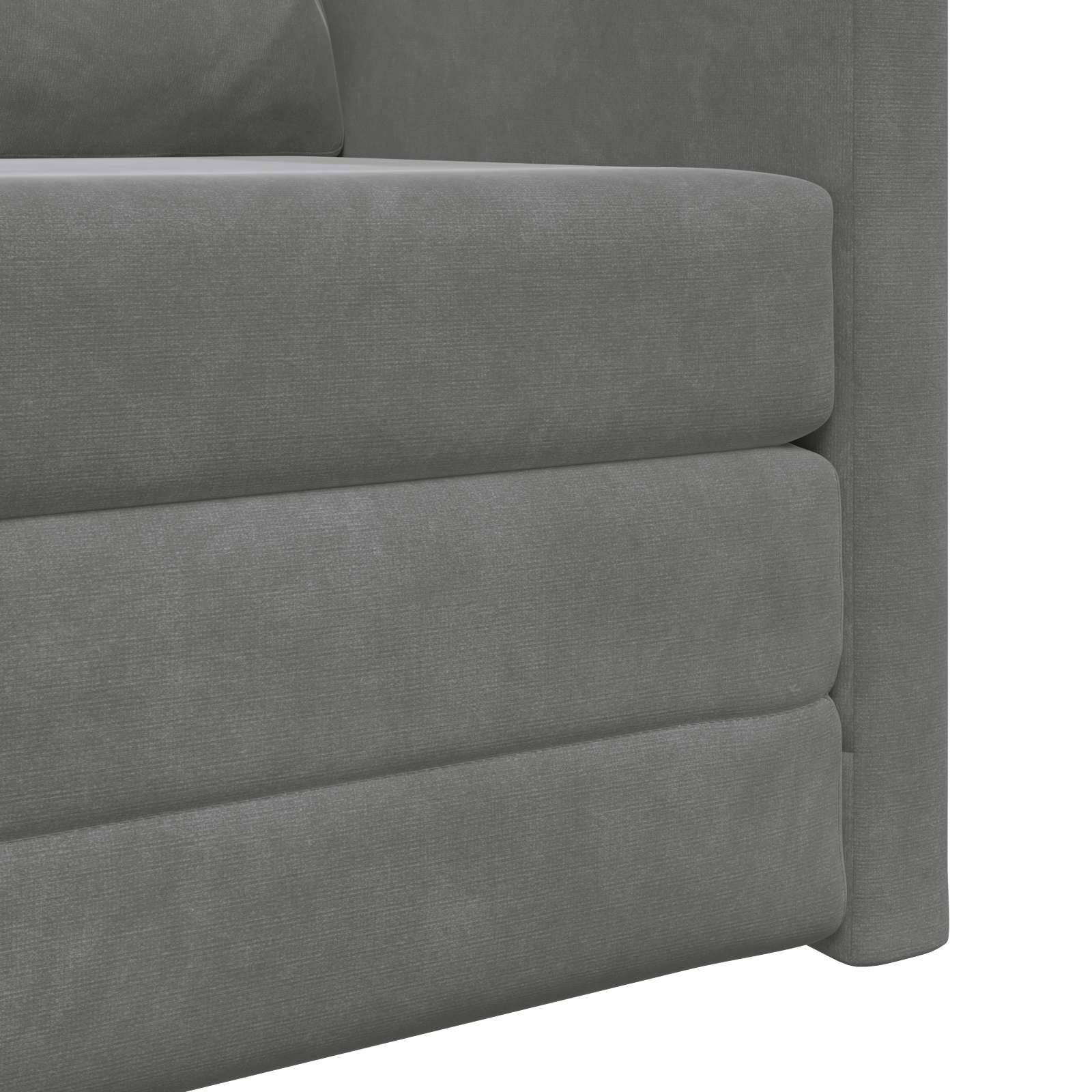 Schlafsofa Dunkelgrau 74 x 77 x 81 cm Samt