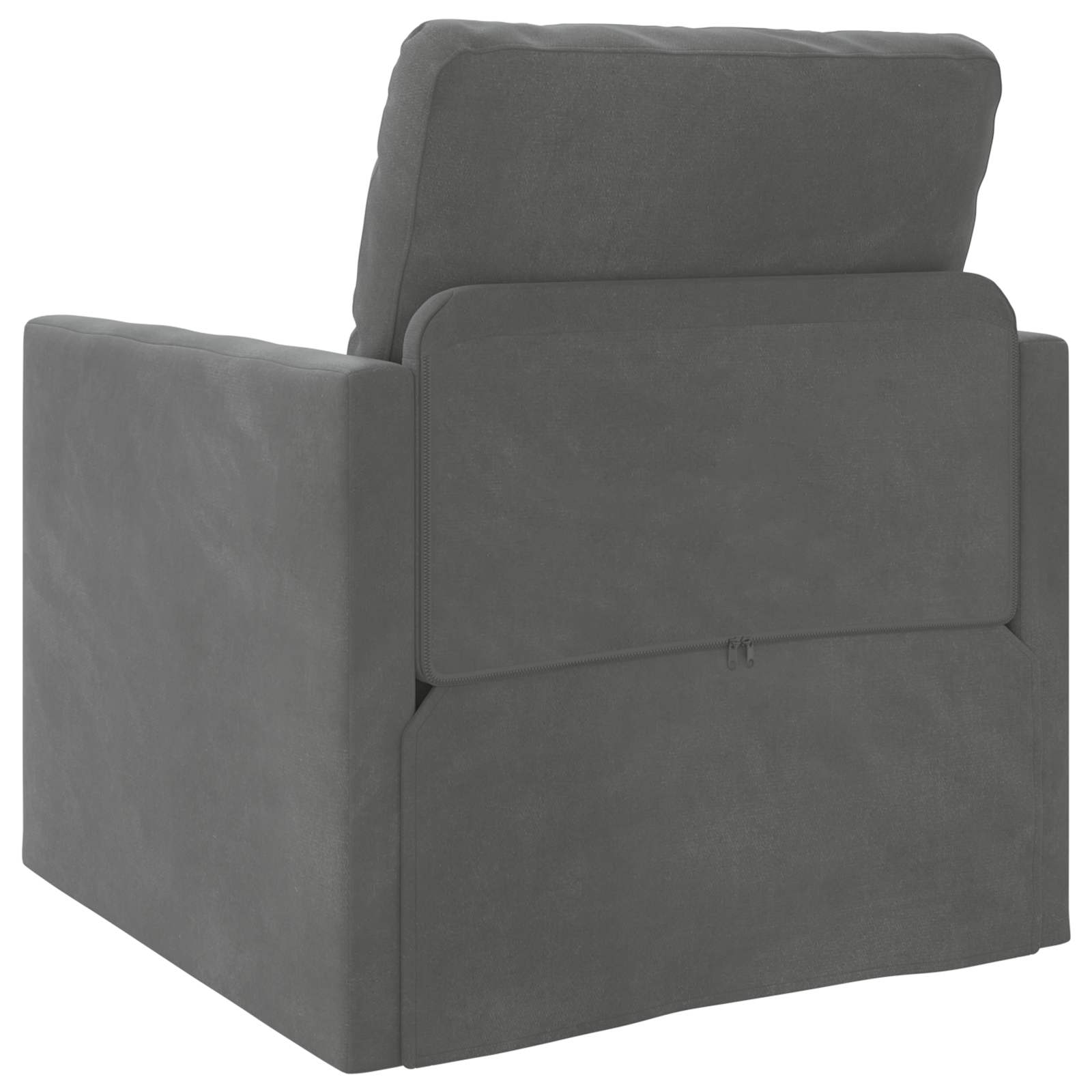 Schlafsofa Dunkelgrau 74 x 77 x 81 cm Samt