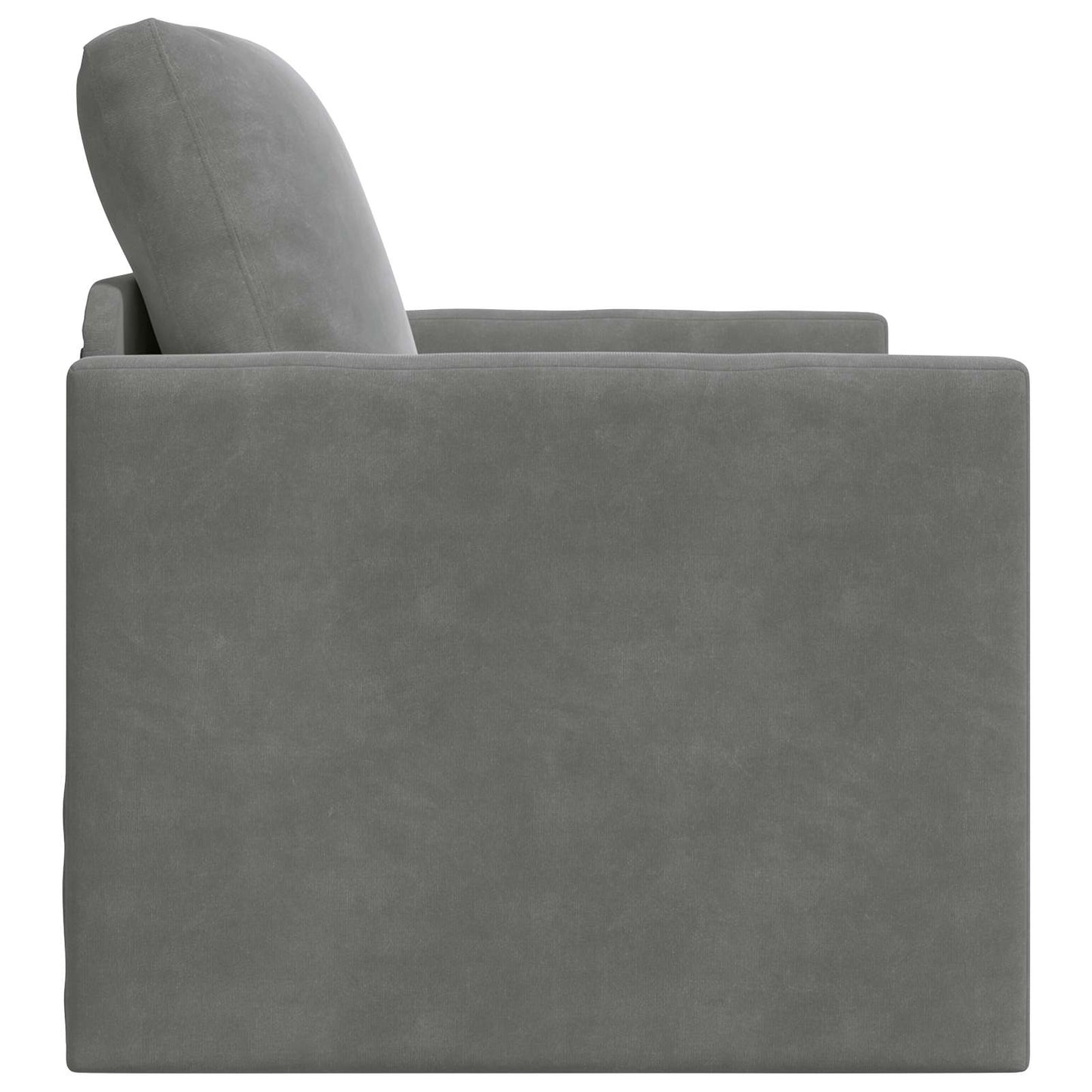 Schlafsofa Dunkelgrau 74 x 77 x 81 cm Samt