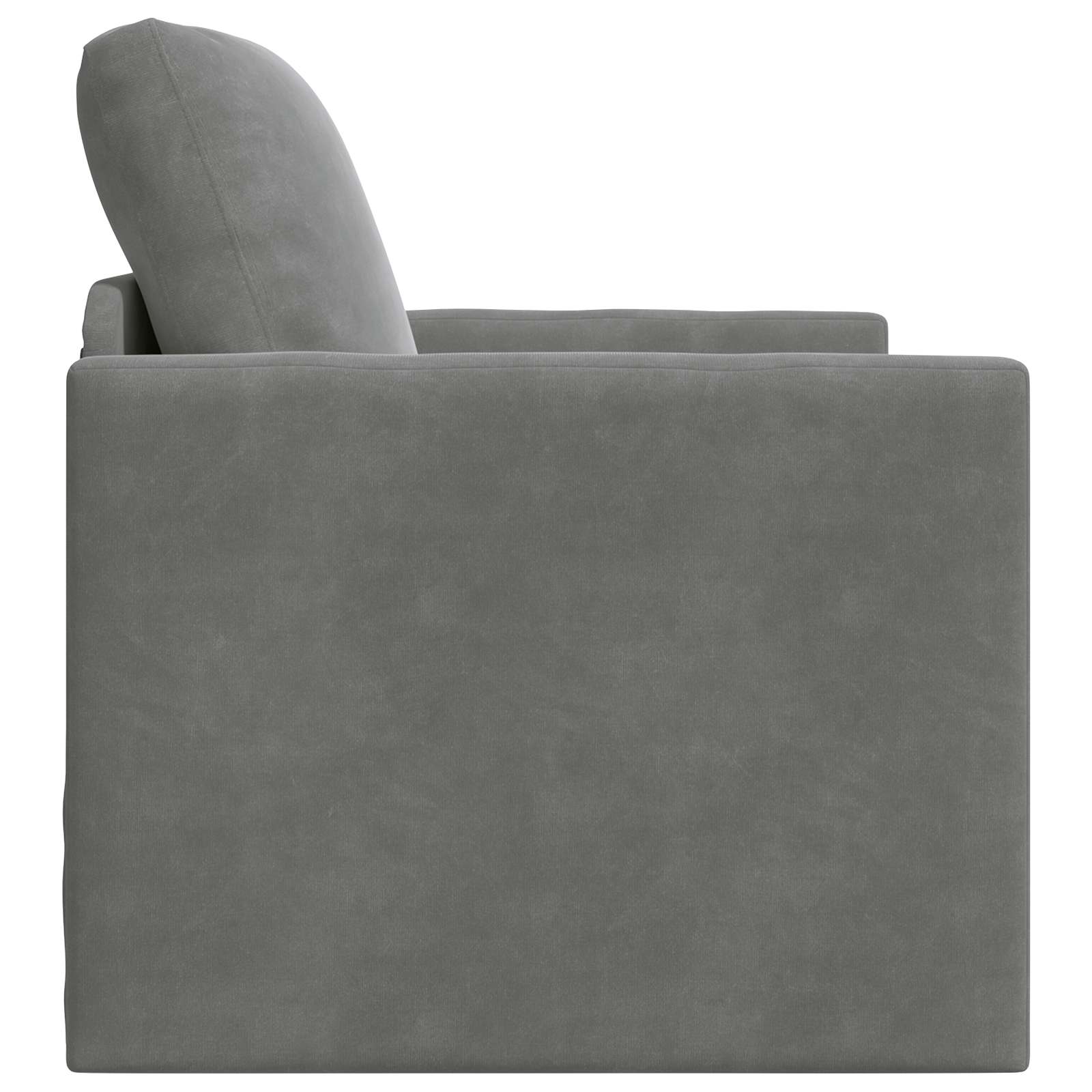 Schlafsofa Dunkelgrau 74 x 77 x 81 cm Samt