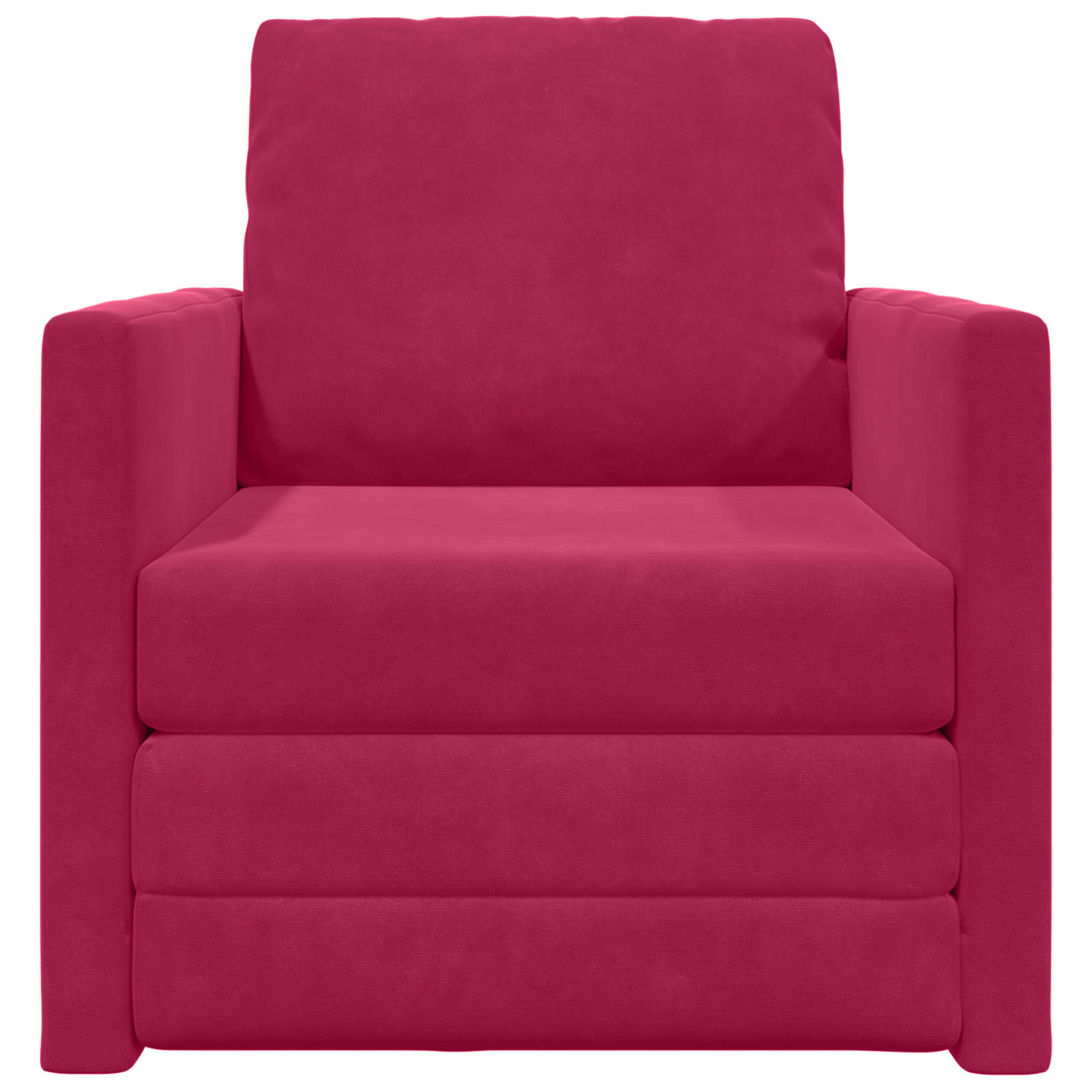 Schlafsofa Weinrot 74 x 77 x 81 cm Samt