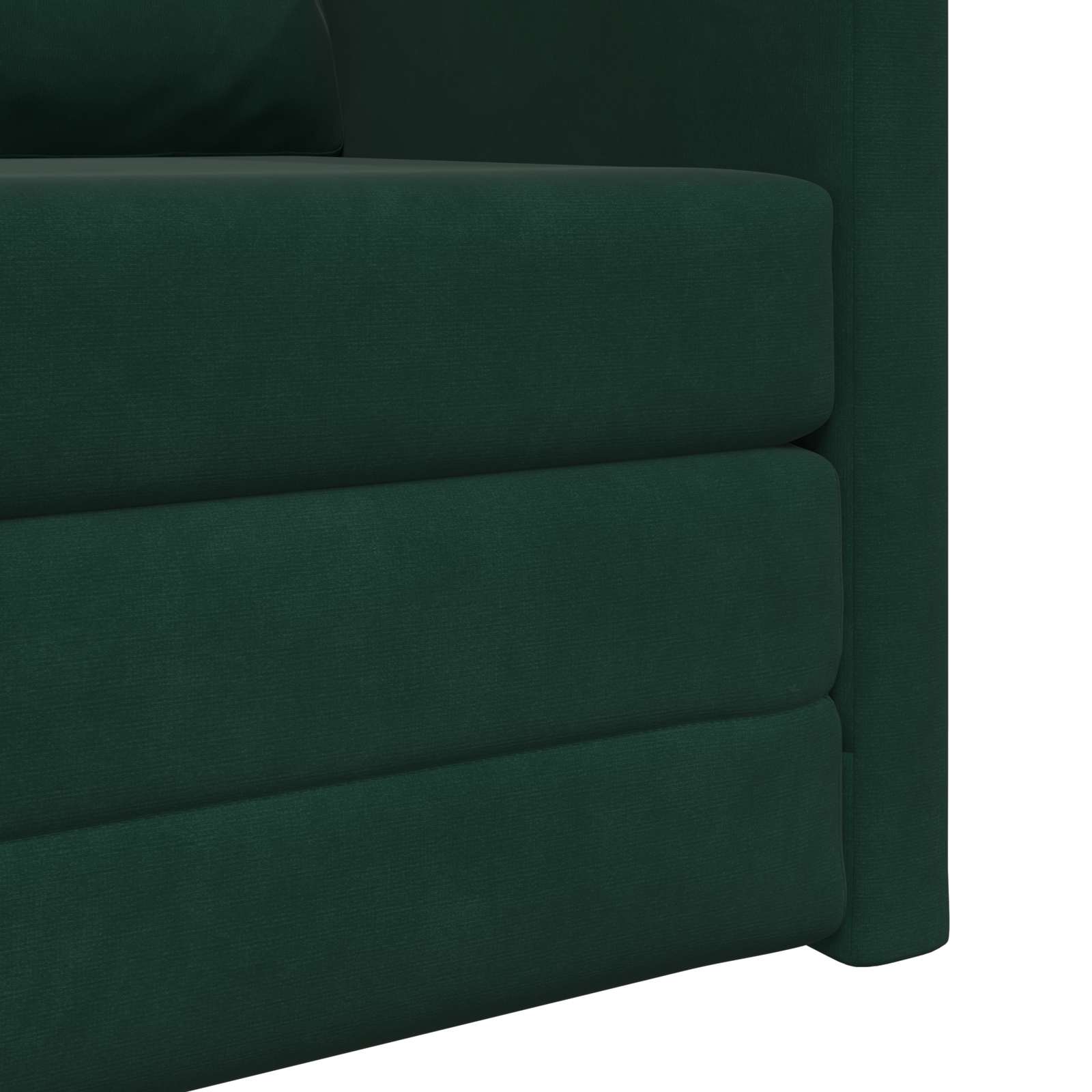 Schlafsofa Dunkelgrün 74 x 77 x 81 cm Samt