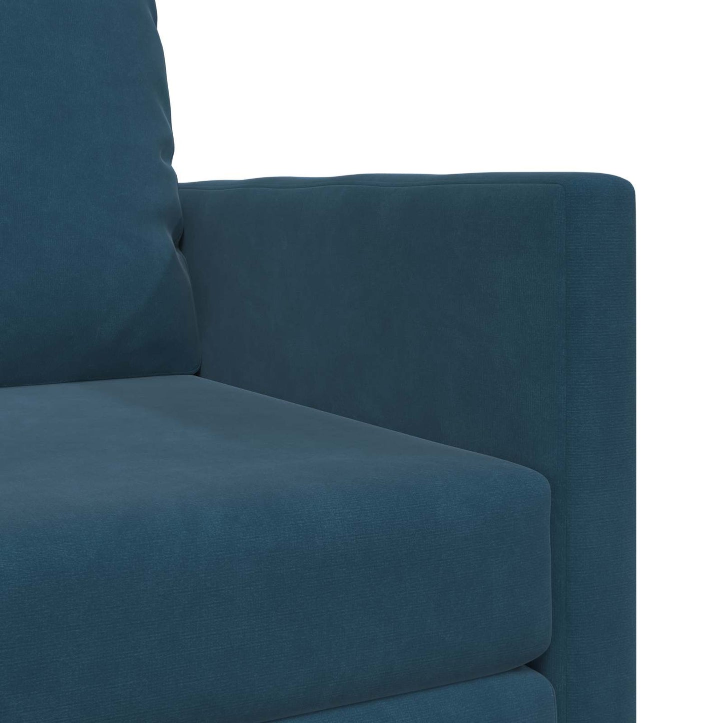 Schlafsofa Blau 74 x 77 x 81 cm Samt