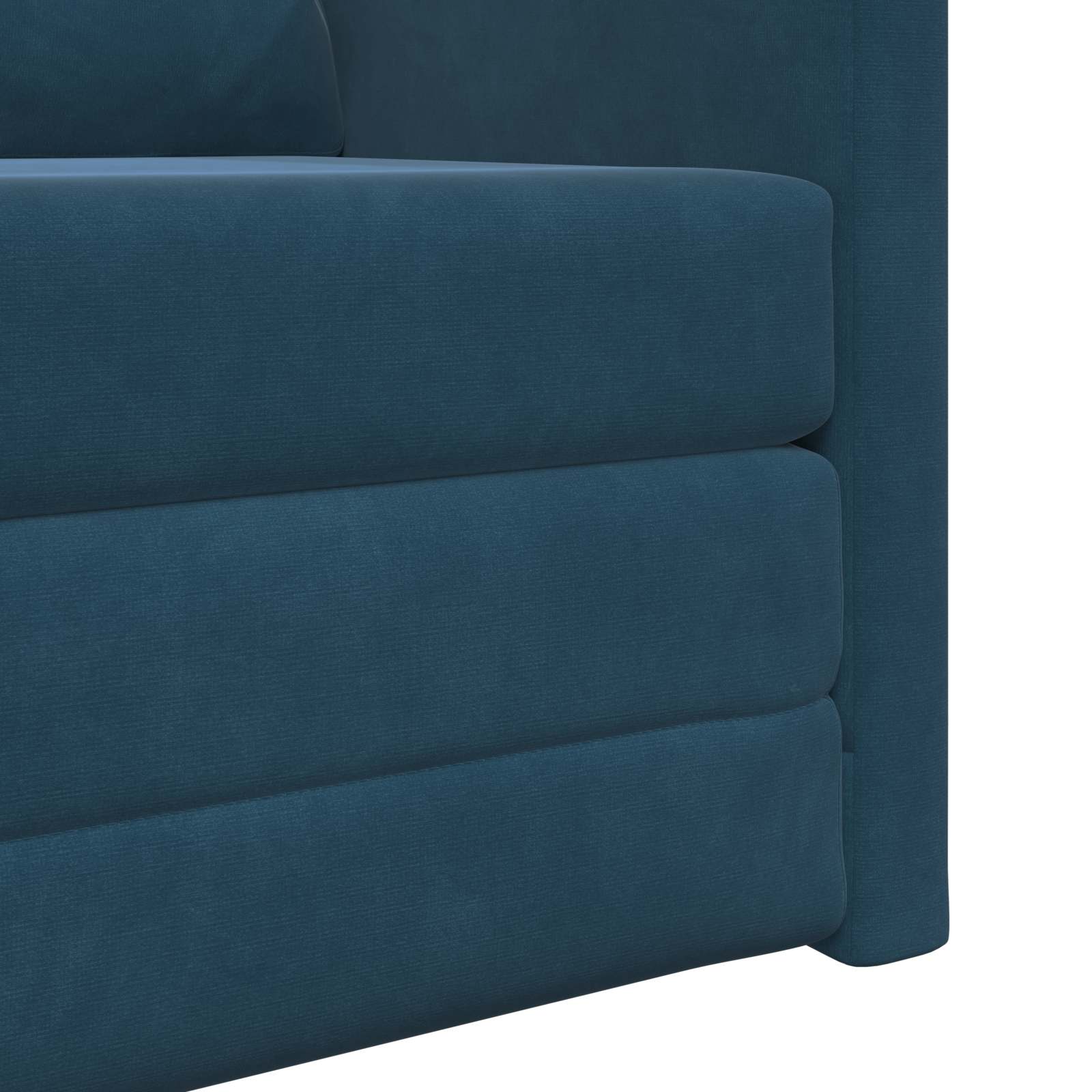 Schlafsofa Blau 74 x 77 x 81 cm Samt