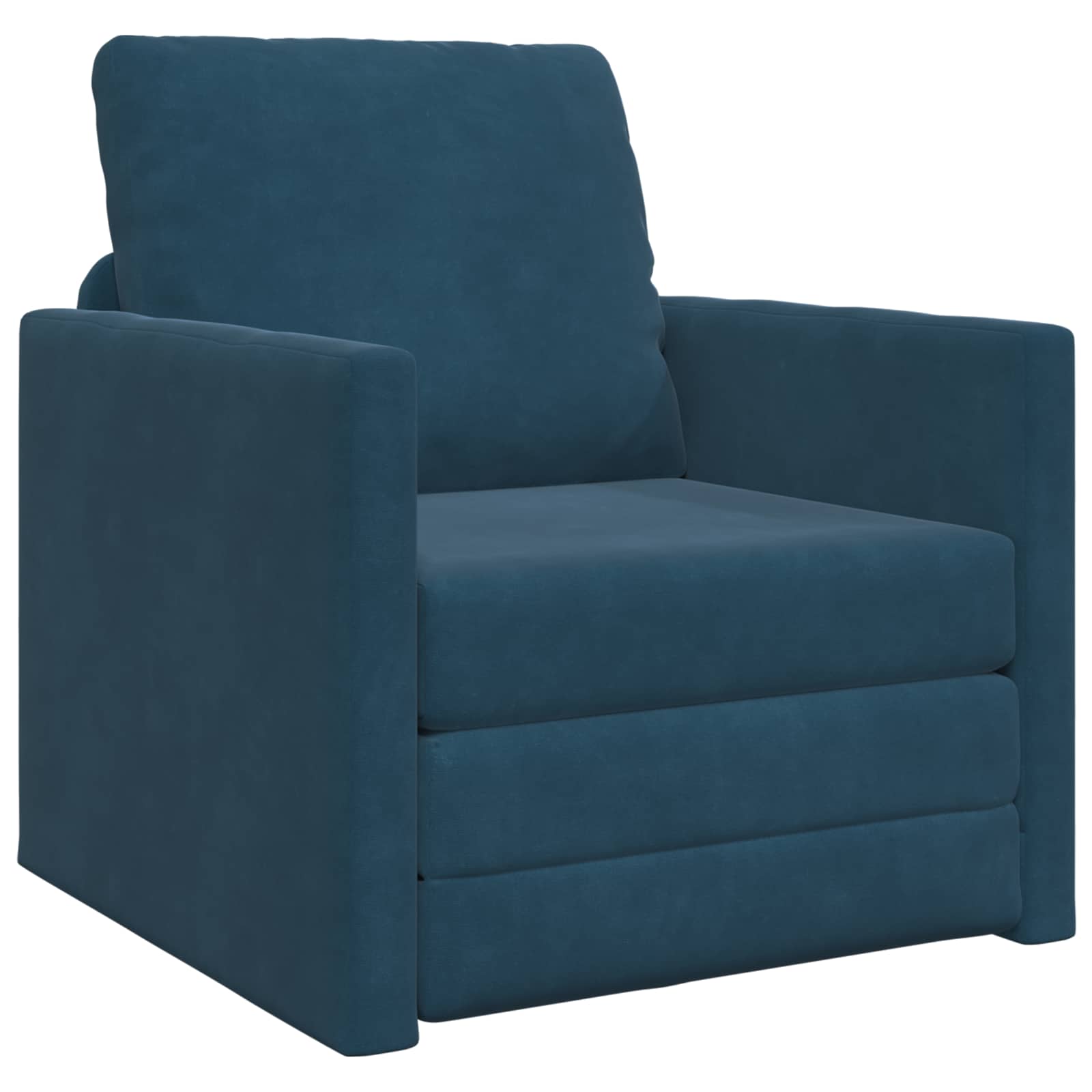 Schlafsofa Blau 74 x 77 x 81 cm Samt