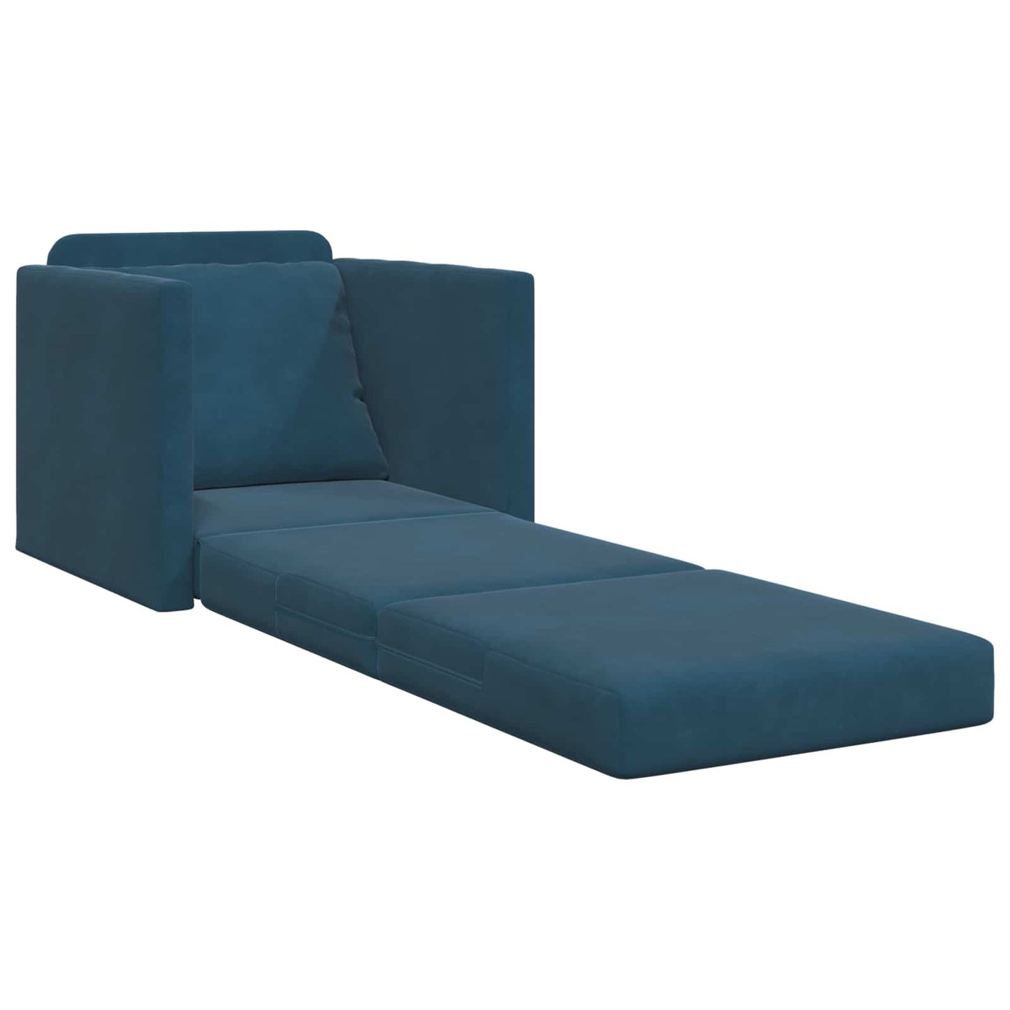 Schlafsofa Blau 74 x 77 x 81 cm Samt