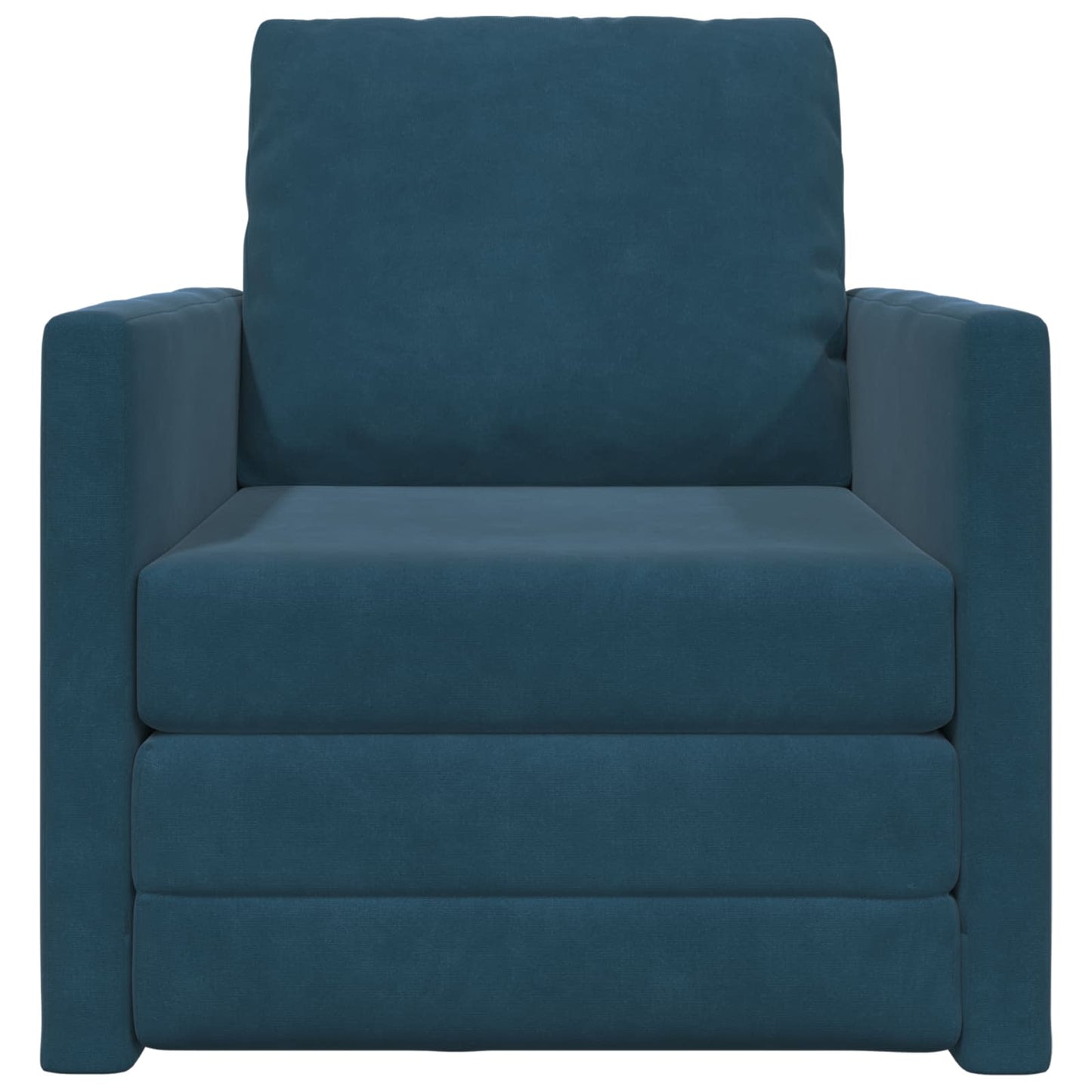 Schlafsofa Blau 74 x 77 x 81 cm Samt