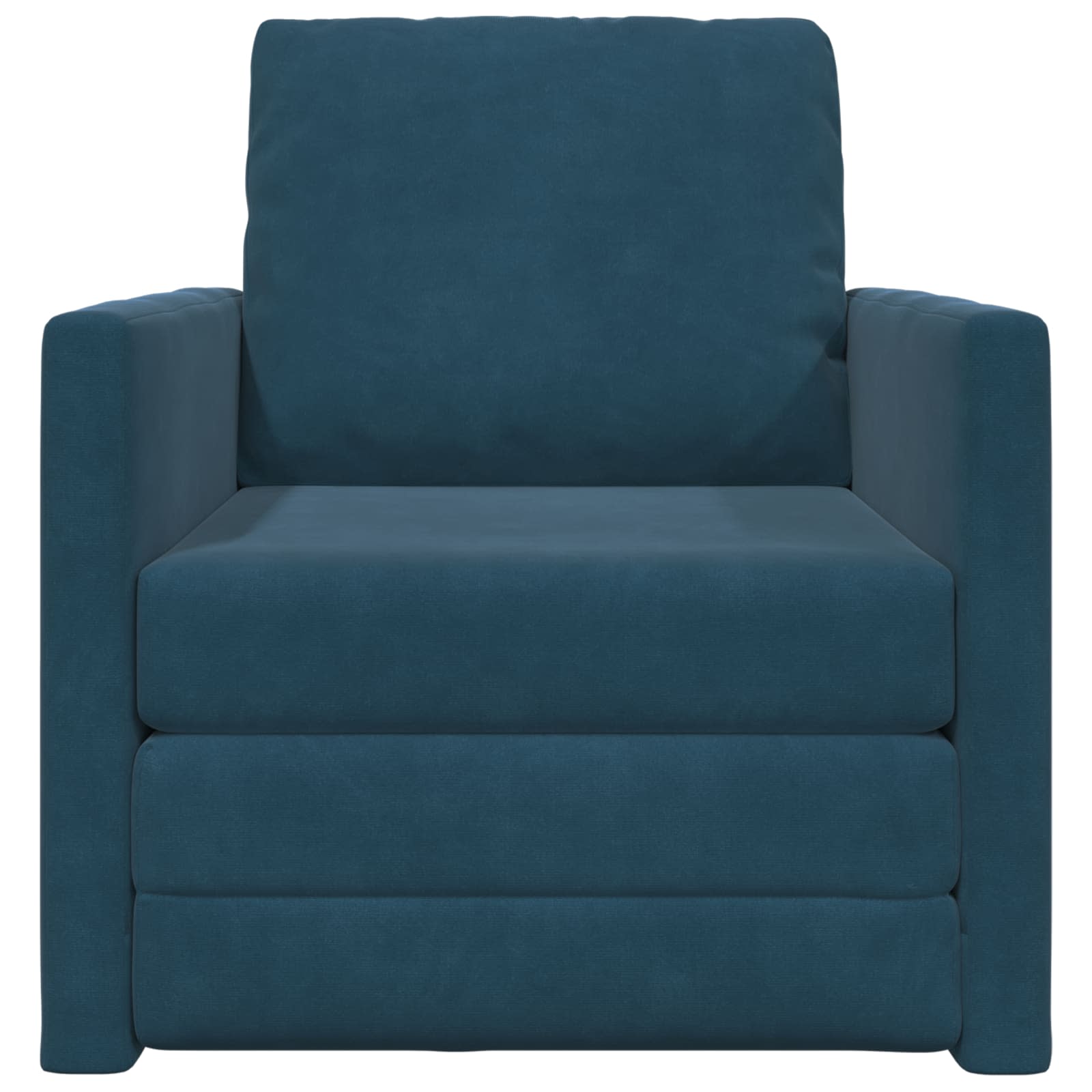 Schlafsofa Blau 74 x 77 x 81 cm Samt