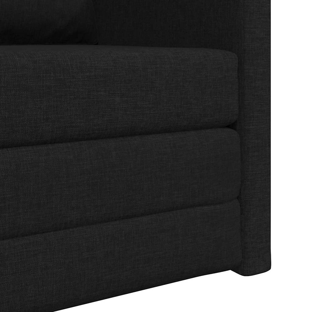 Schlafsofa Schwarz 74 x 77 x 81 cm Stoff