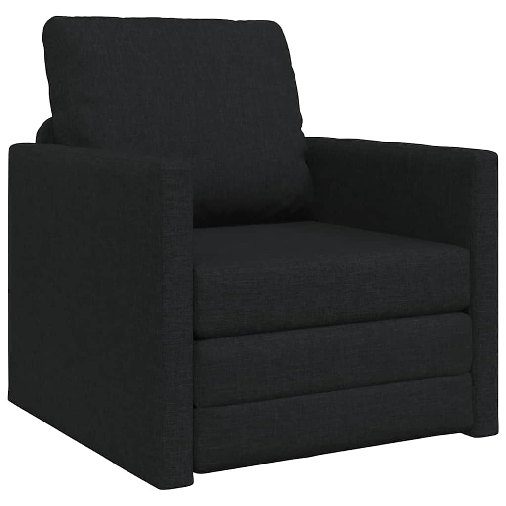 Schlafsofa Schwarz 74 x 77 x 81 cm Stoff