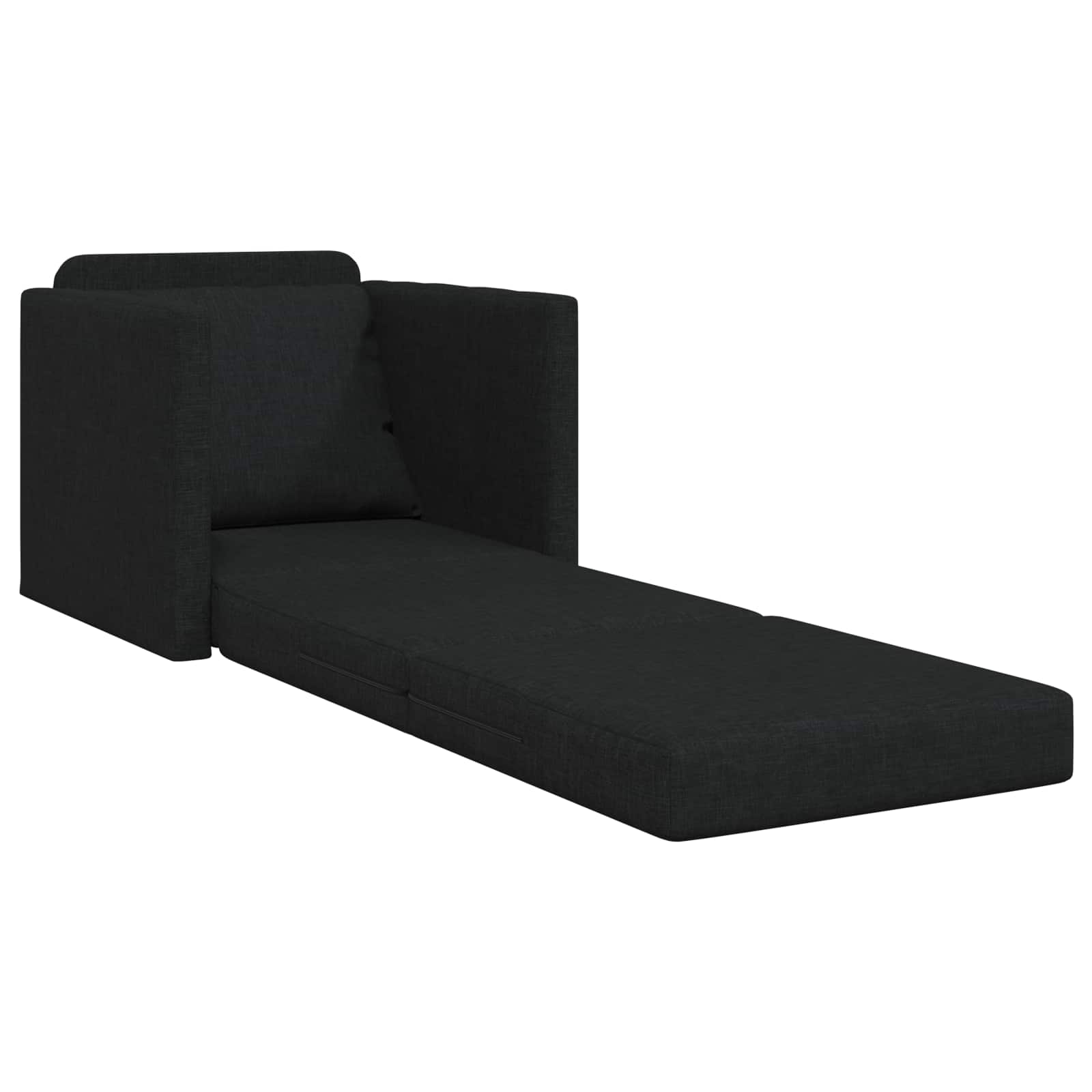 Schlafsofa Schwarz 74 x 77 x 81 cm Stoff