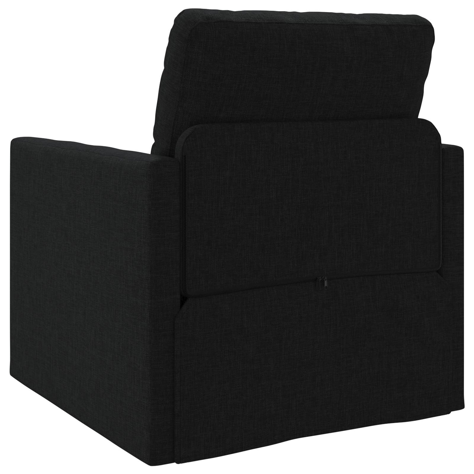 Schlafsofa Schwarz 74 x 77 x 81 cm Stoff