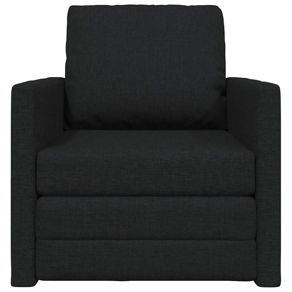 Schlafsofa Schwarz 74 x 77 x 81 cm Stoff